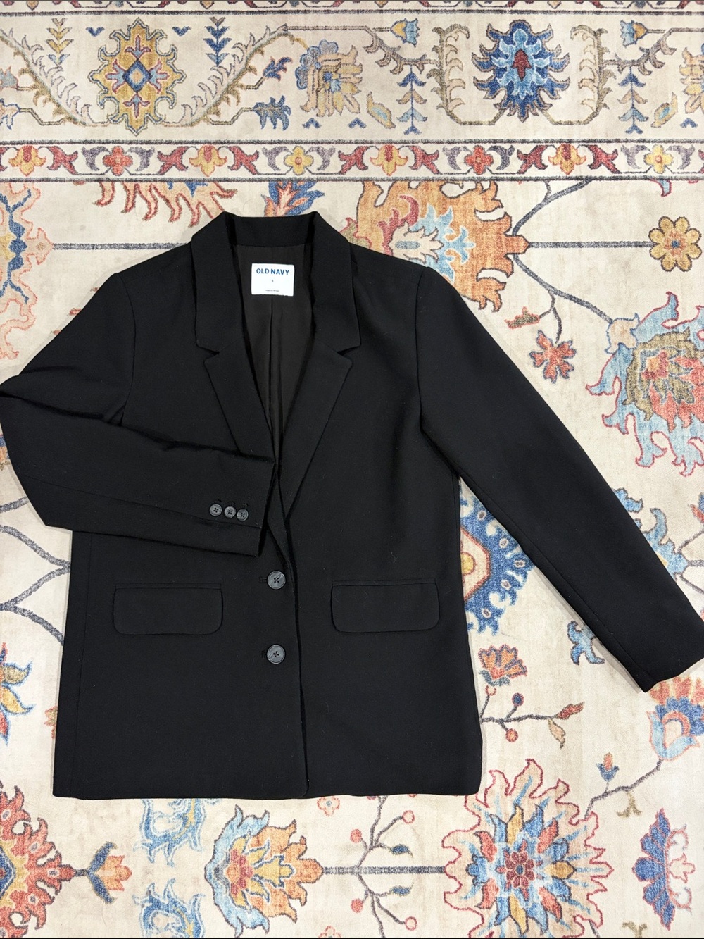 Old Navy Black Single-Breasted Women's Blazer Jacket